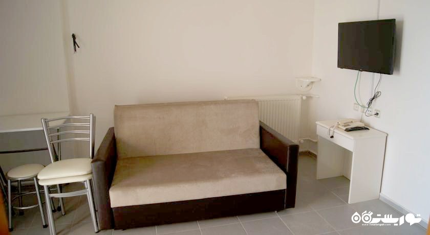 محوطه نشیمن آپارتمان هتل